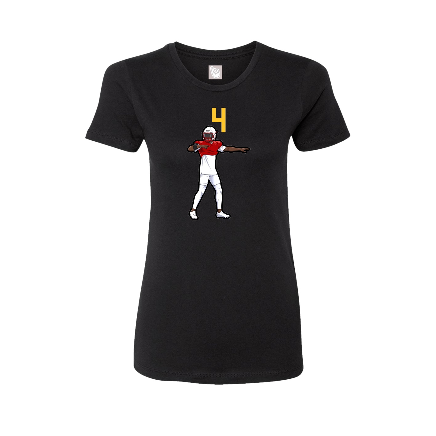 Womens Tee — Number Top in Black