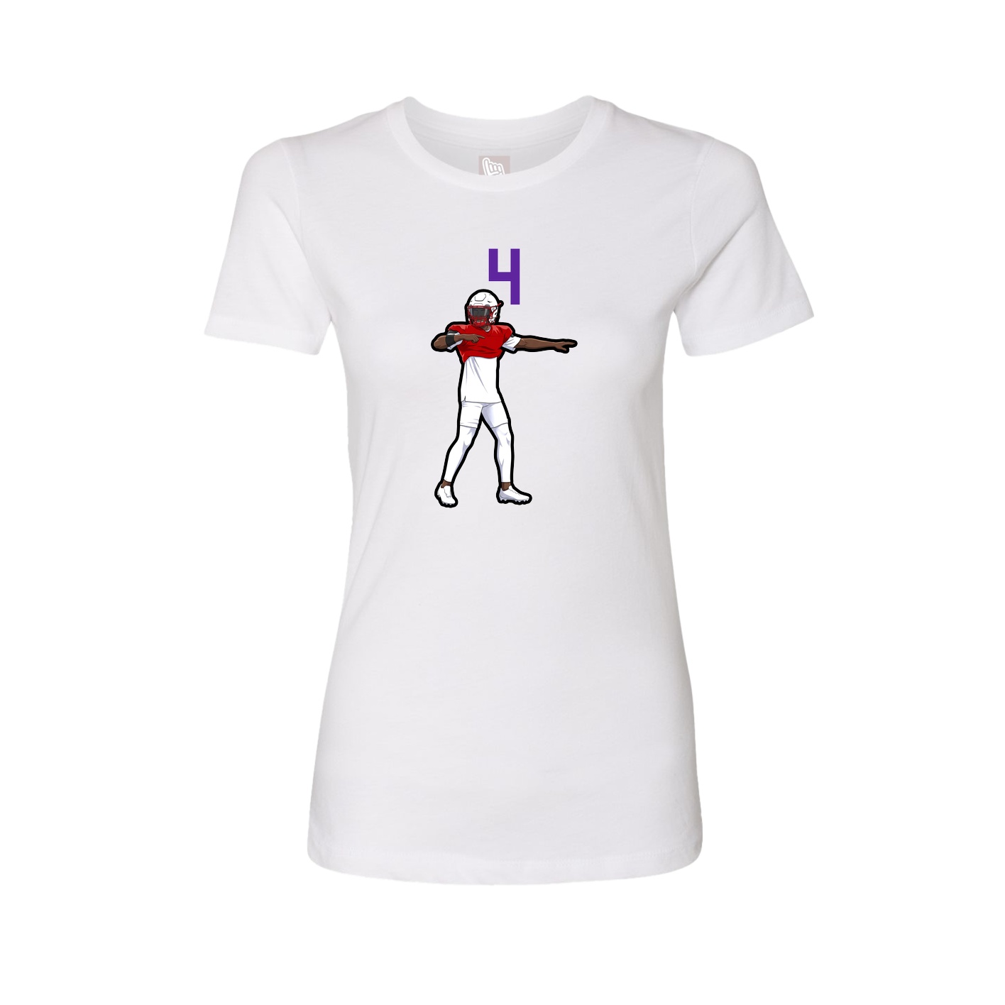 Womens Tee — Number Top in White