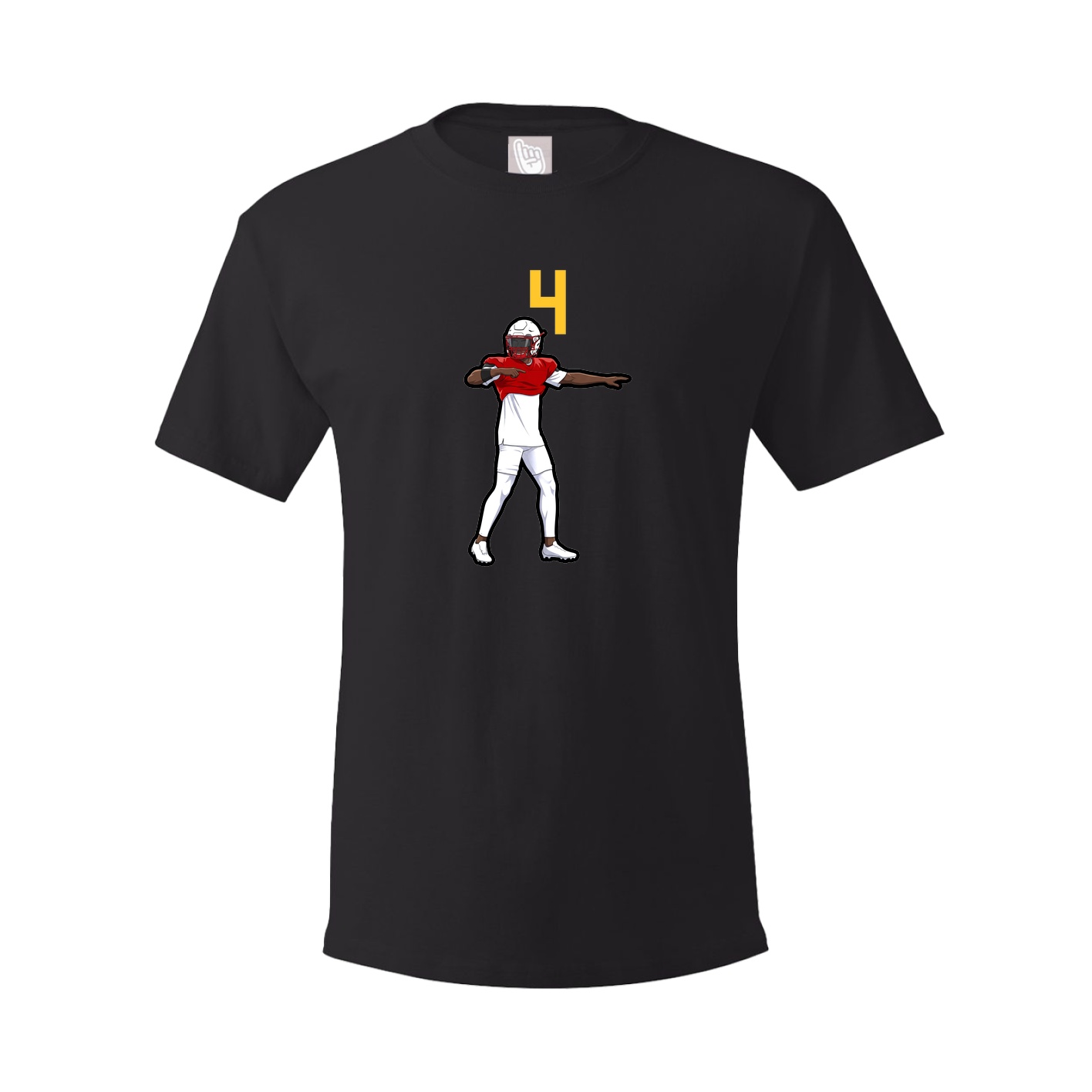 Youth Tee — Number Top in Black