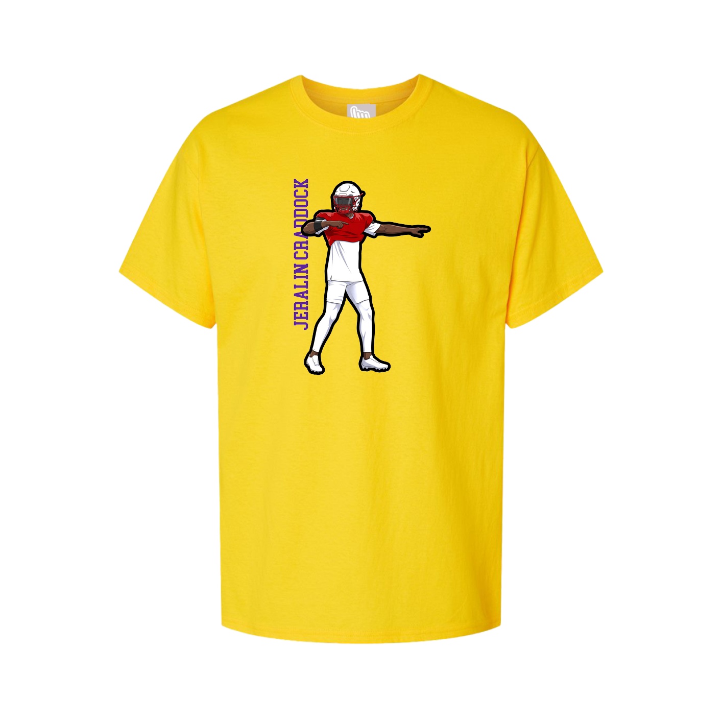 Tee — Name Vertical in Gold