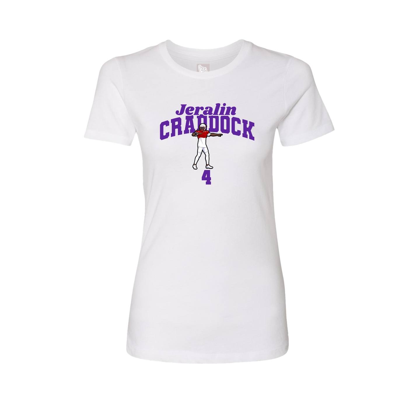 Womens Tee — Signature Arch in White