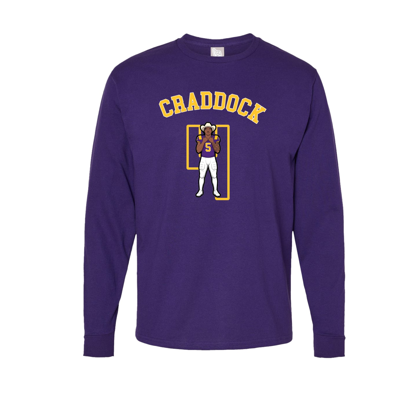 Long Sleeve Tee — Shirsey Arch in Purple