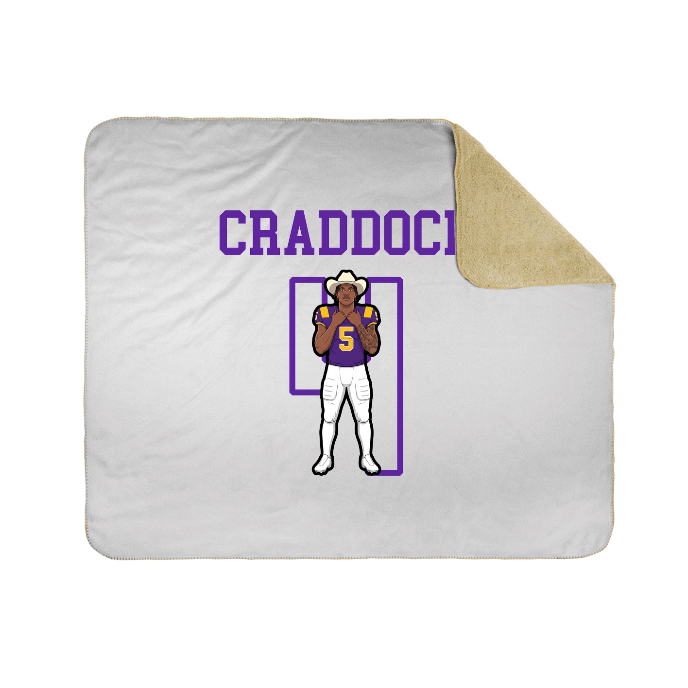 Throw Blanket — Shirsey in White