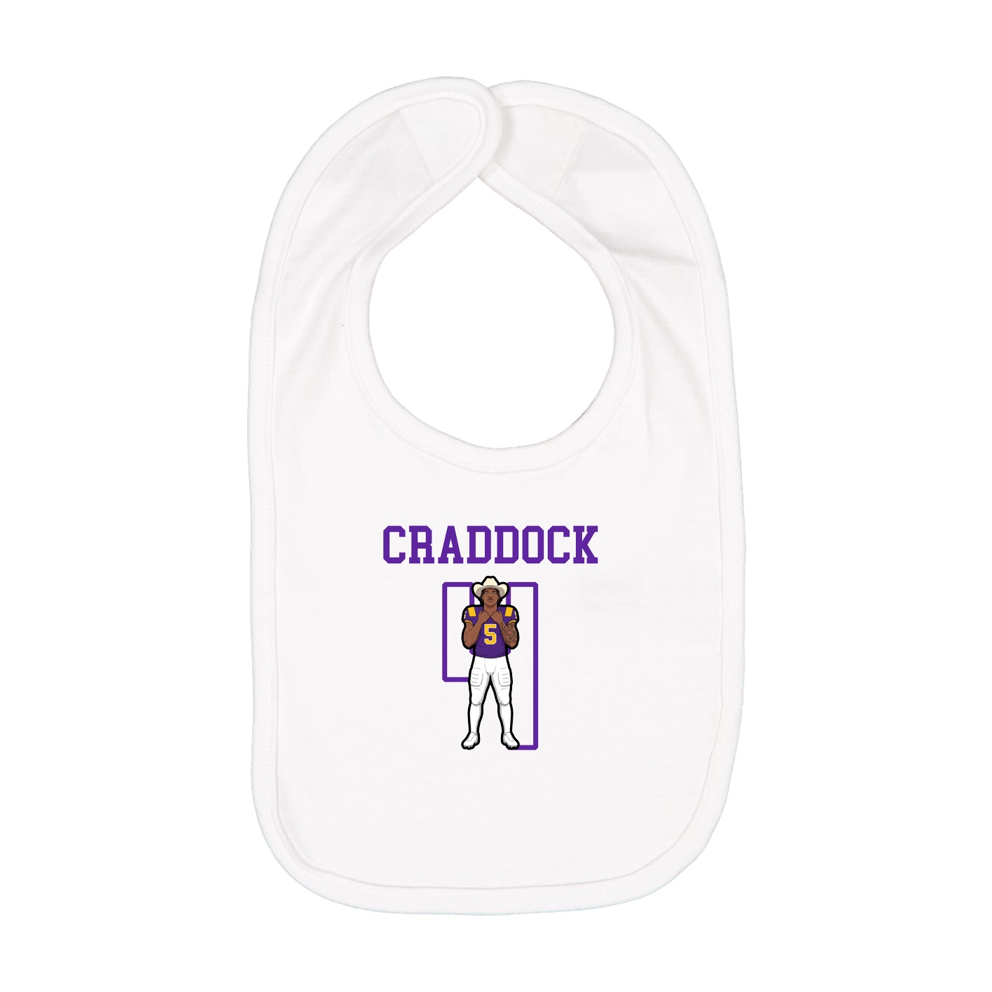 Infant Bib — Shirsey in White
