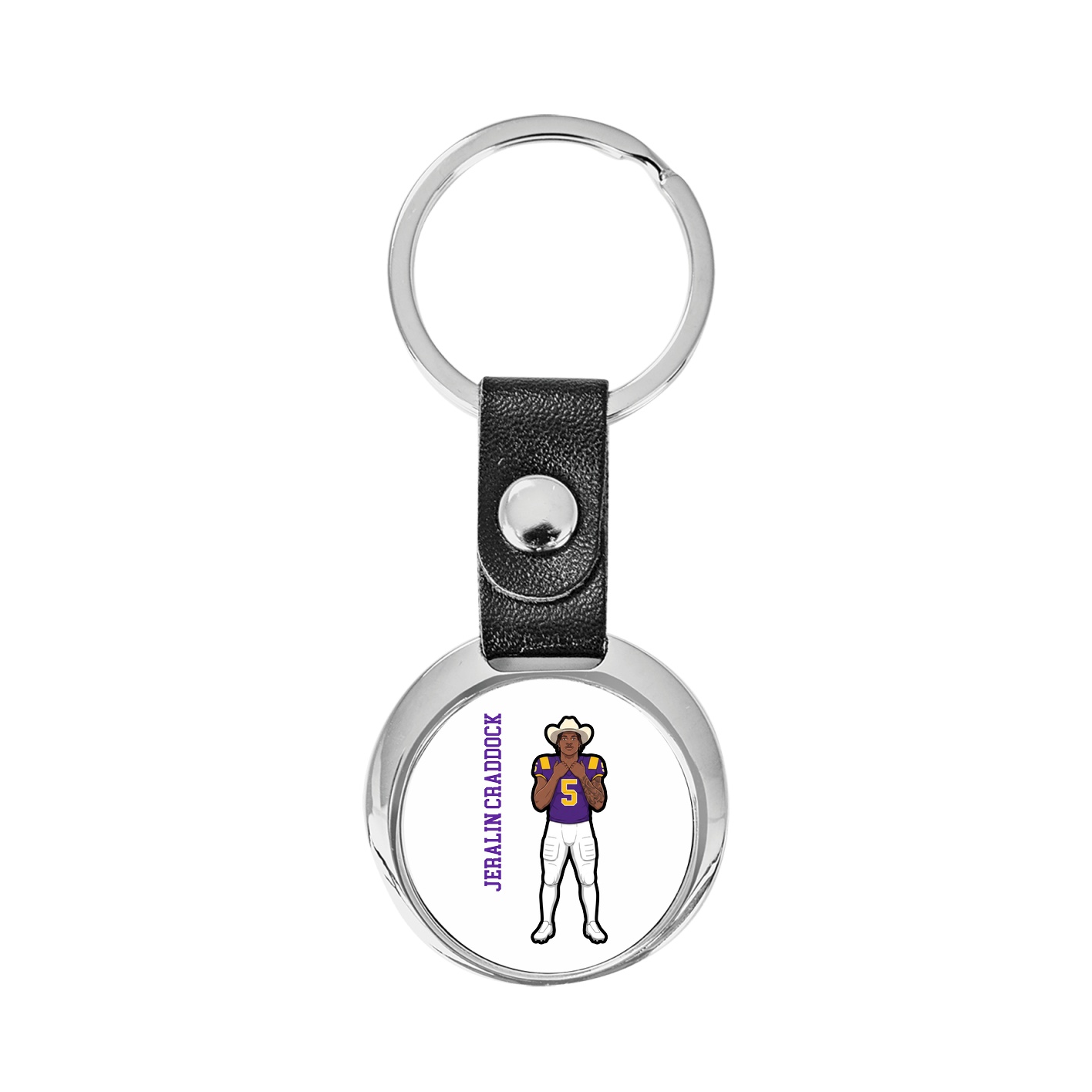Key Chain — Name Vertical in Classic