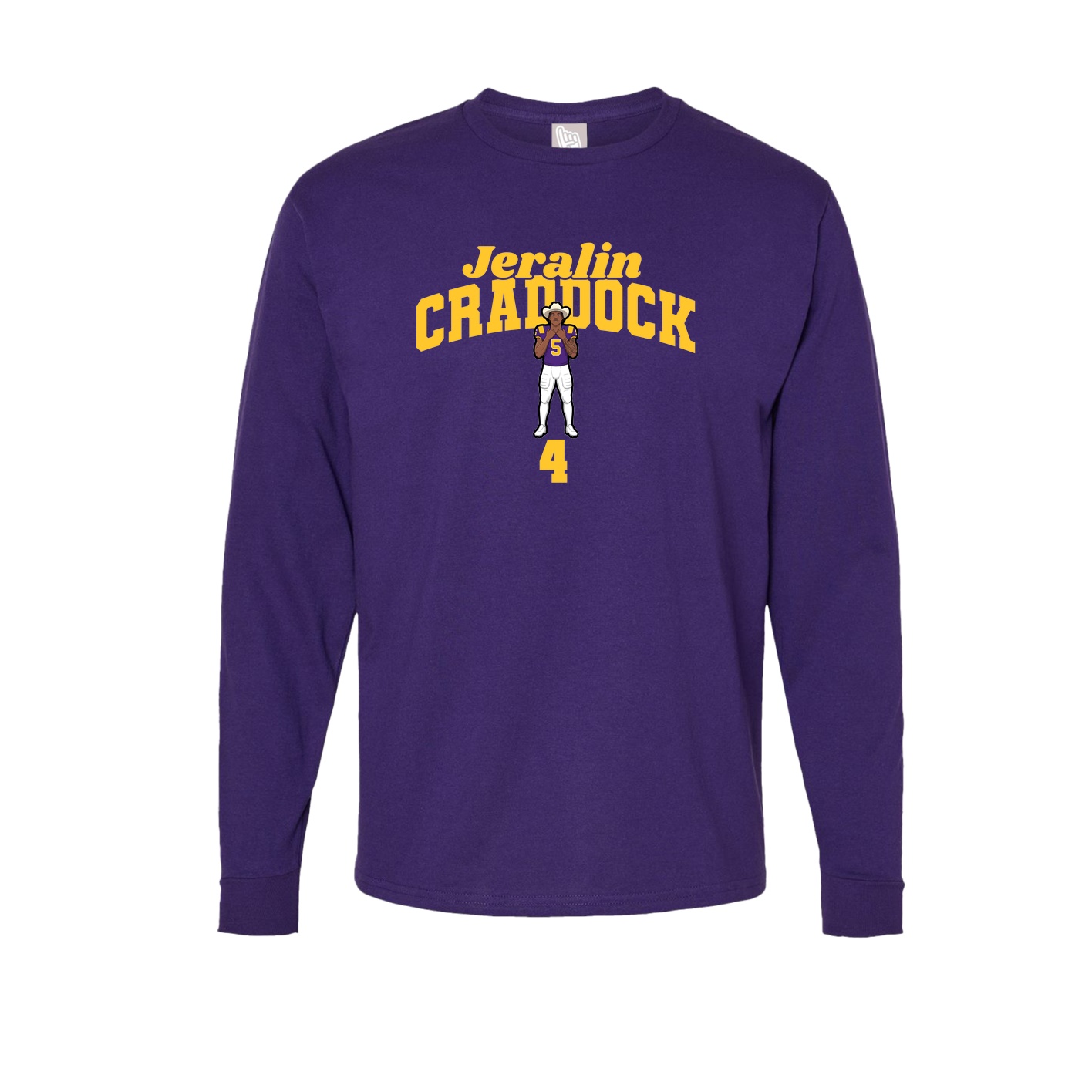 Long Sleeve Tee — Signature Arch in Purple