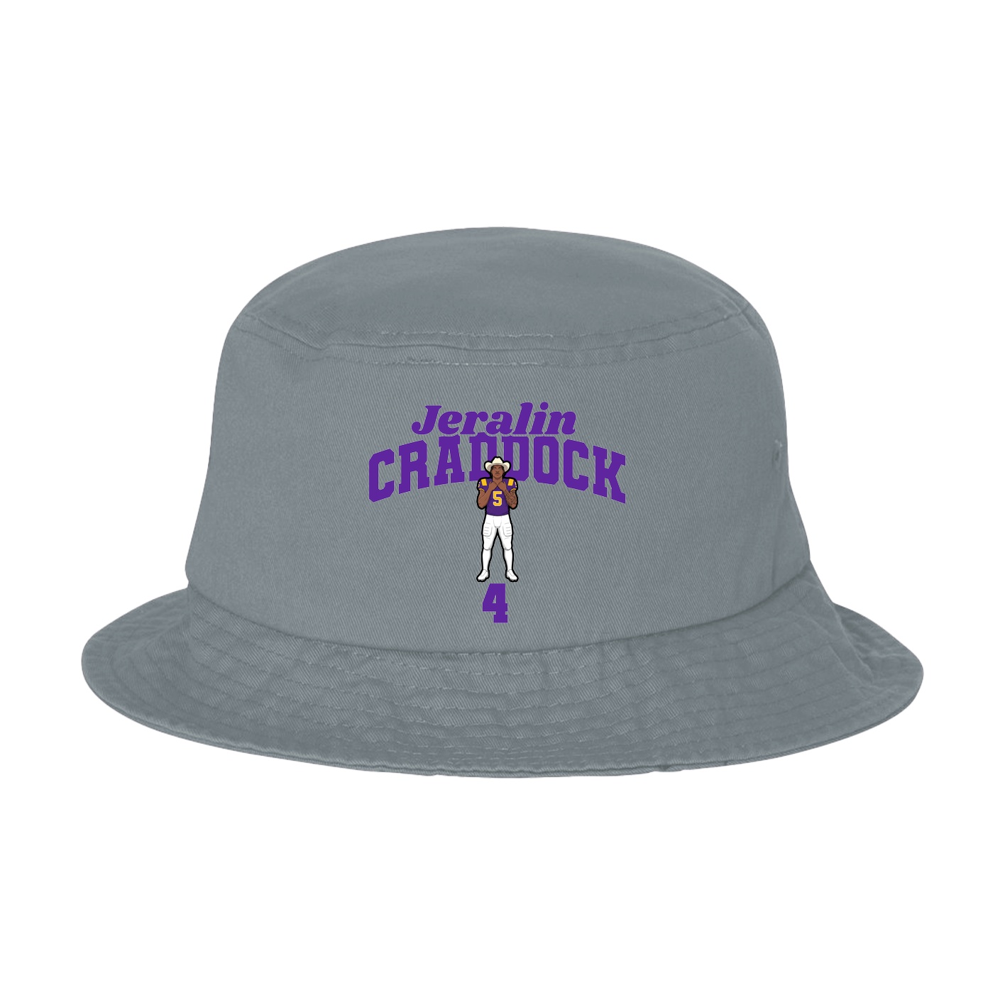 Bucket Cap — Signature Arch in Grey