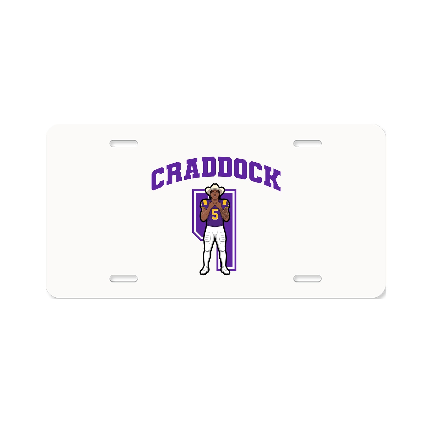 License Plate — Number in Classic