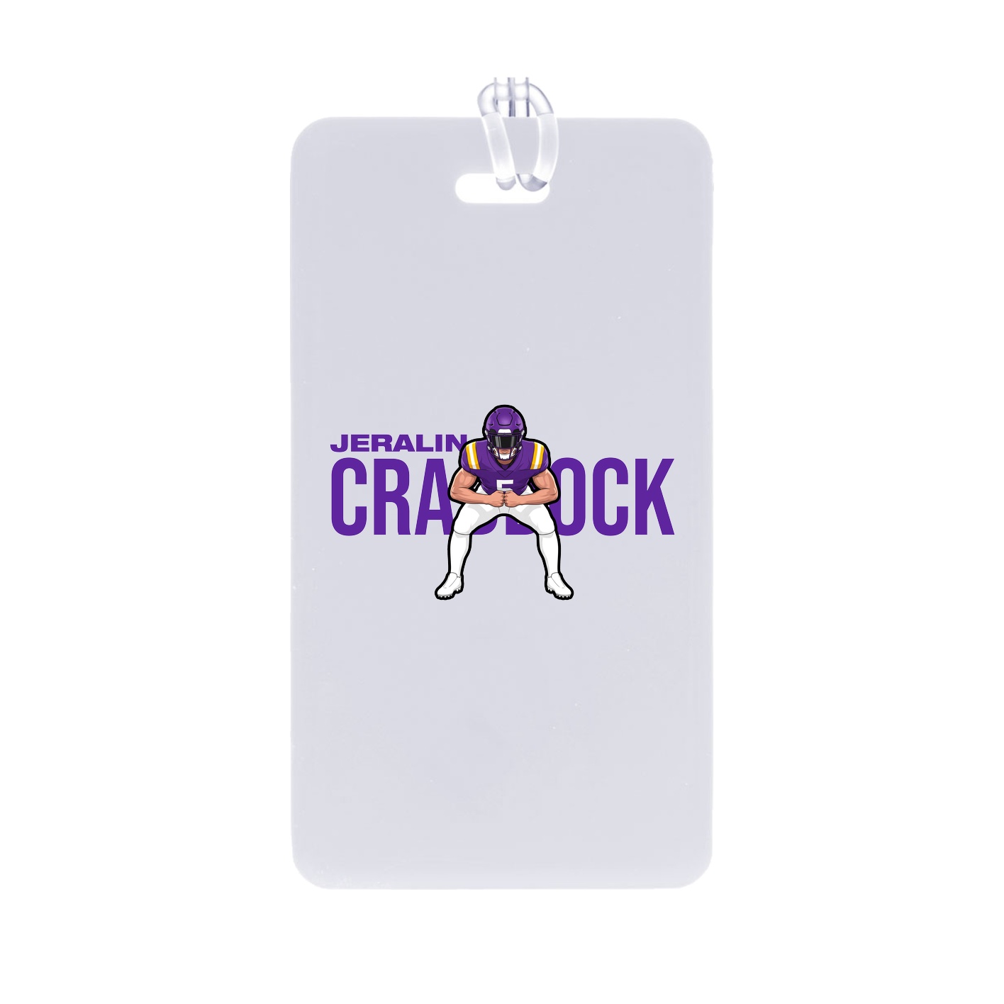 Bag Tag — Player Name in Classic
