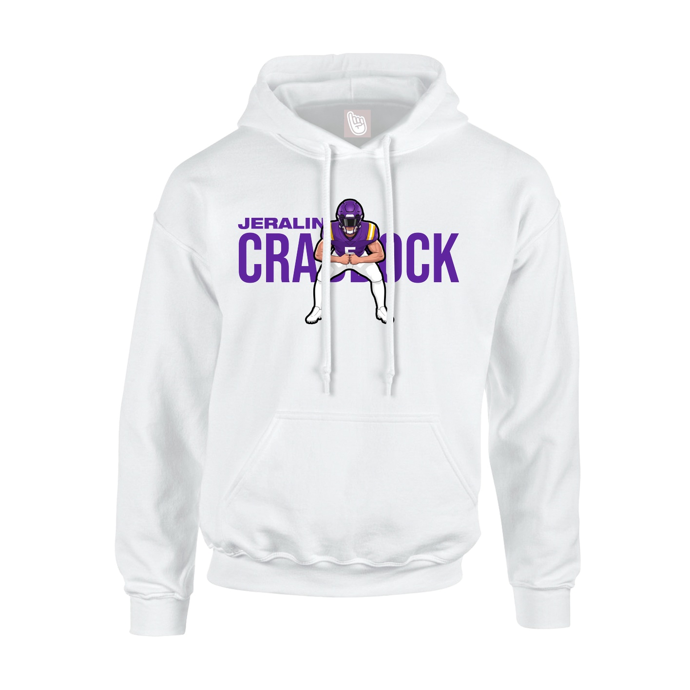 Hoodie — Player Name in White