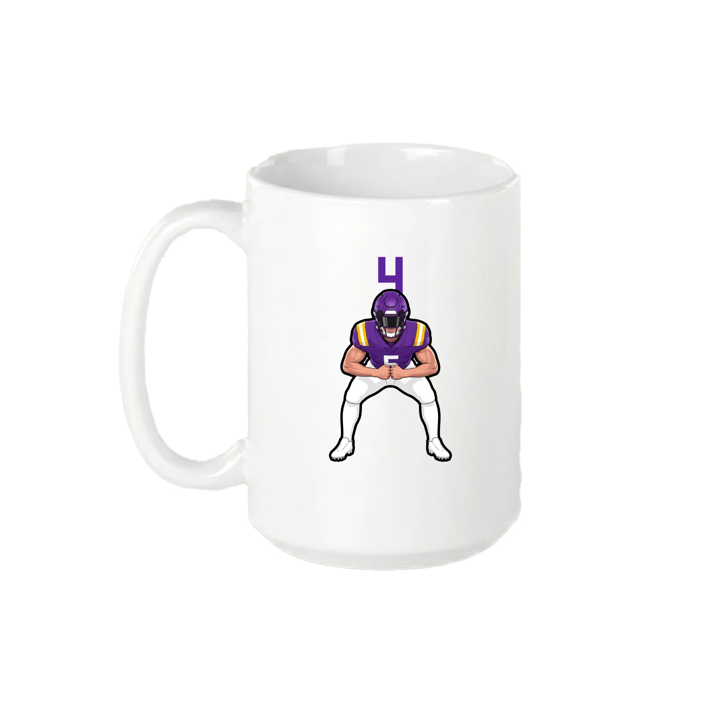 15oz Coffee Mug — Number Top in White