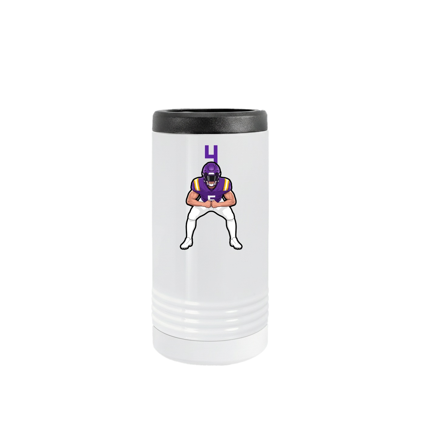 Slim Beverage Holder — Number Top in White