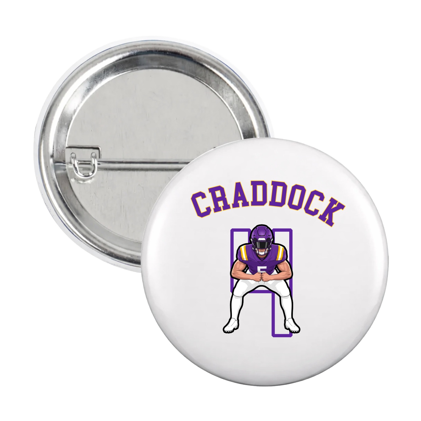 Game Day Button — Shirsey Arch in White