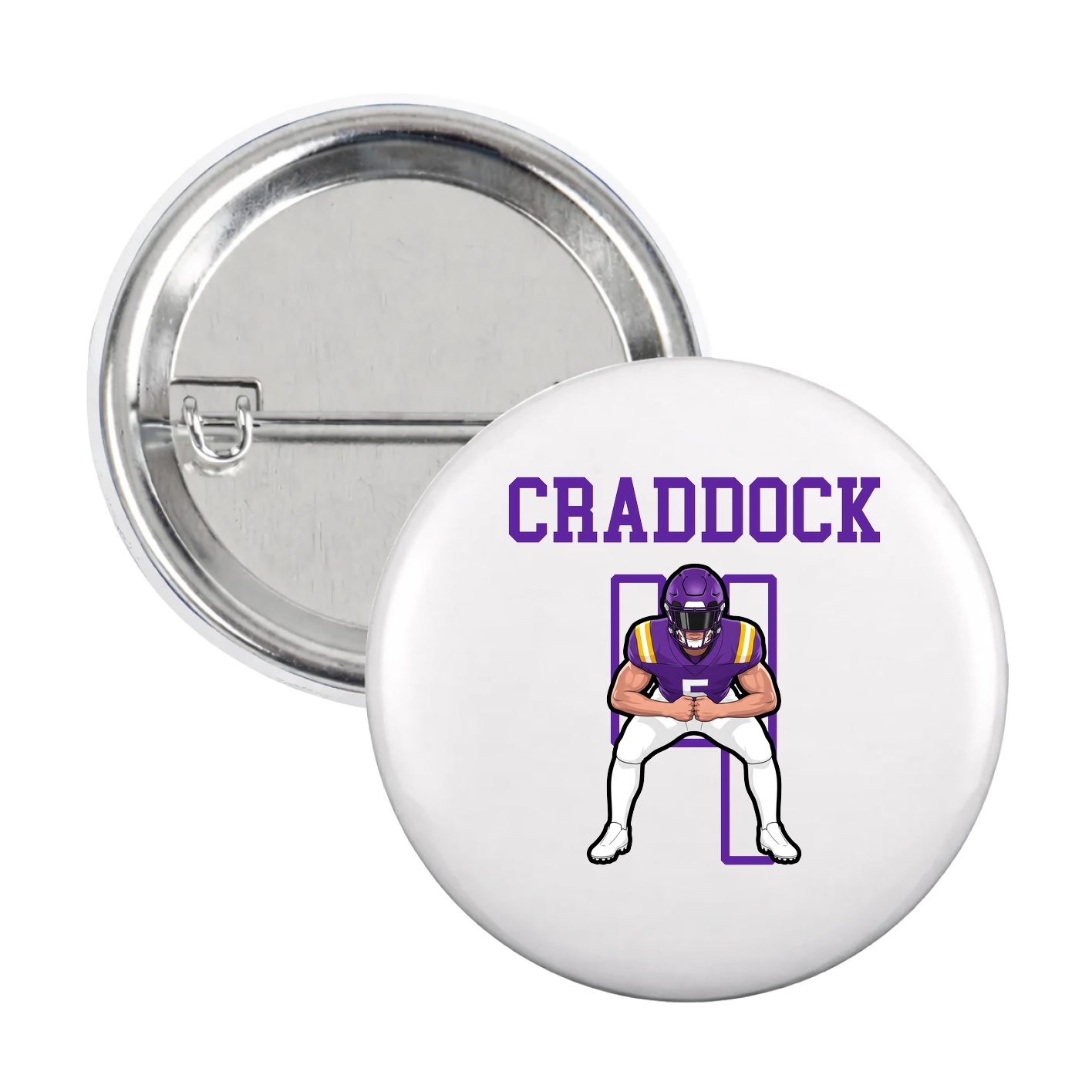 Game Day Button — Shirsey in White