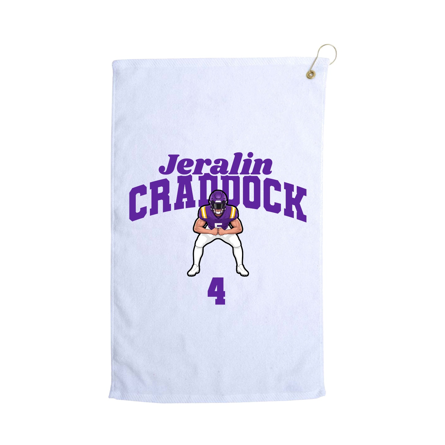Golf Towel — Signature Arch in White