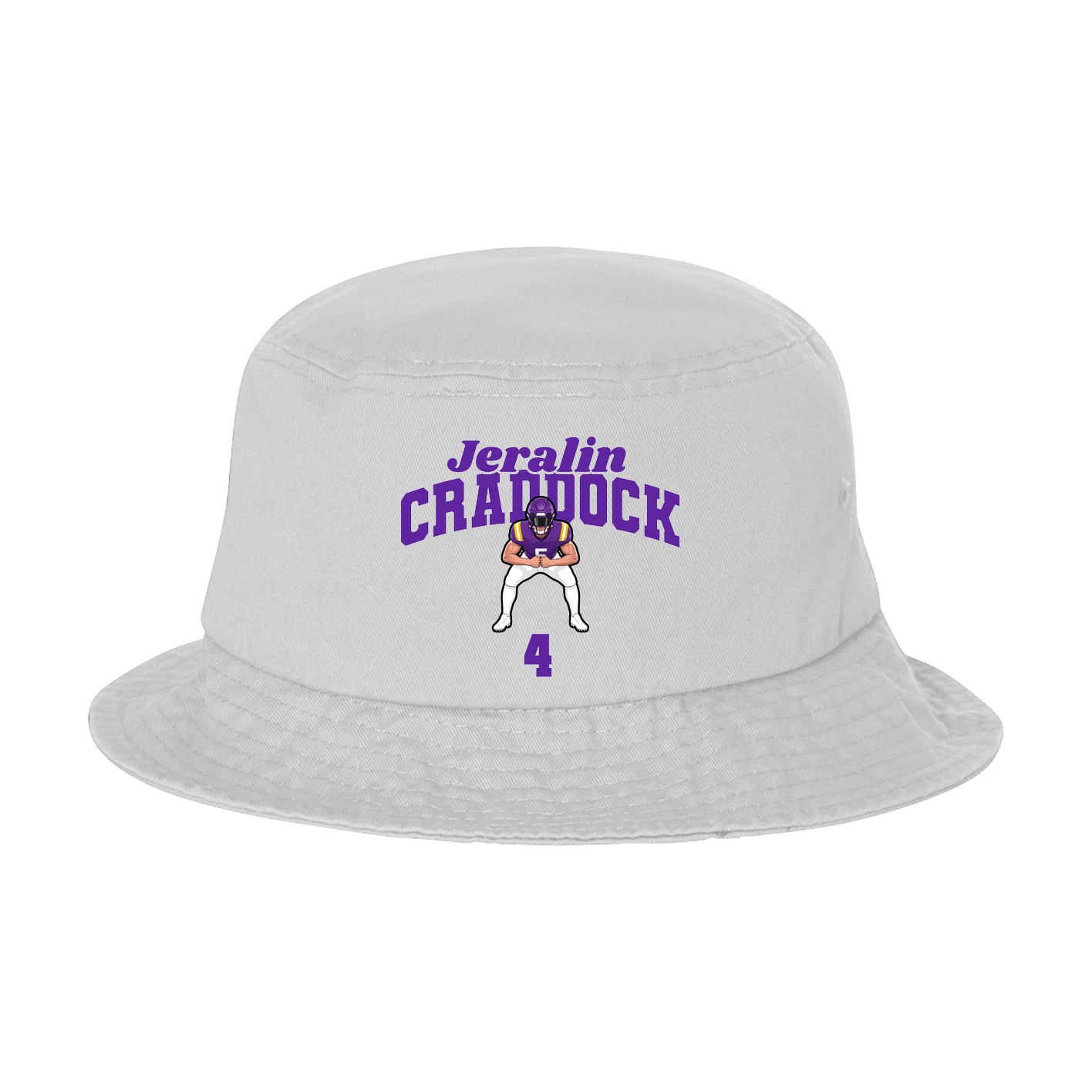 Bucket Cap — Signature Arch in White