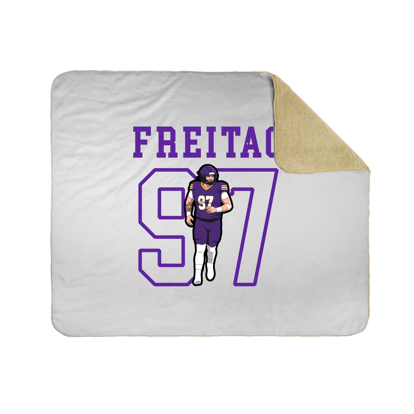Throw Blanket — Shirsey in White