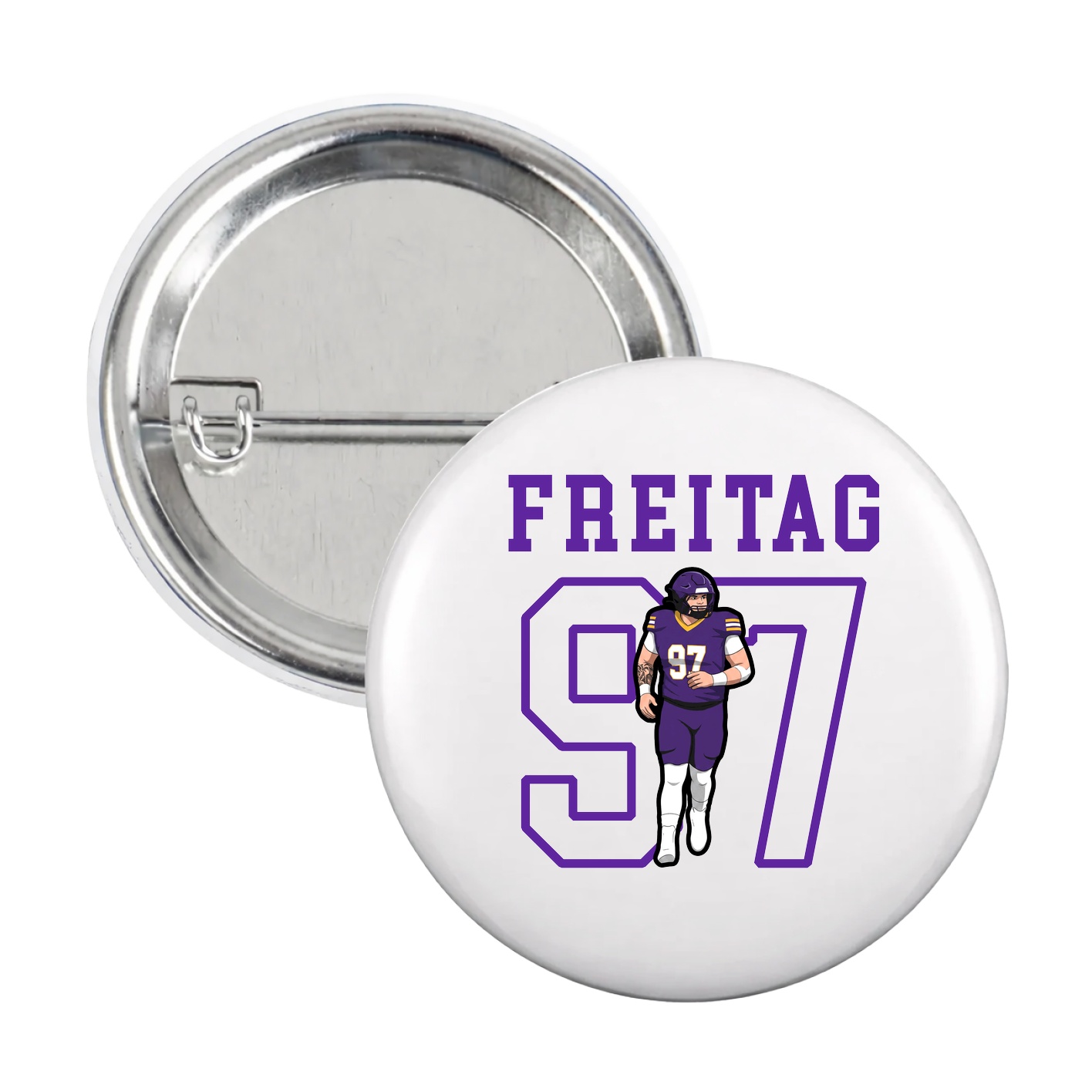 Game Day Button — Shirsey in White