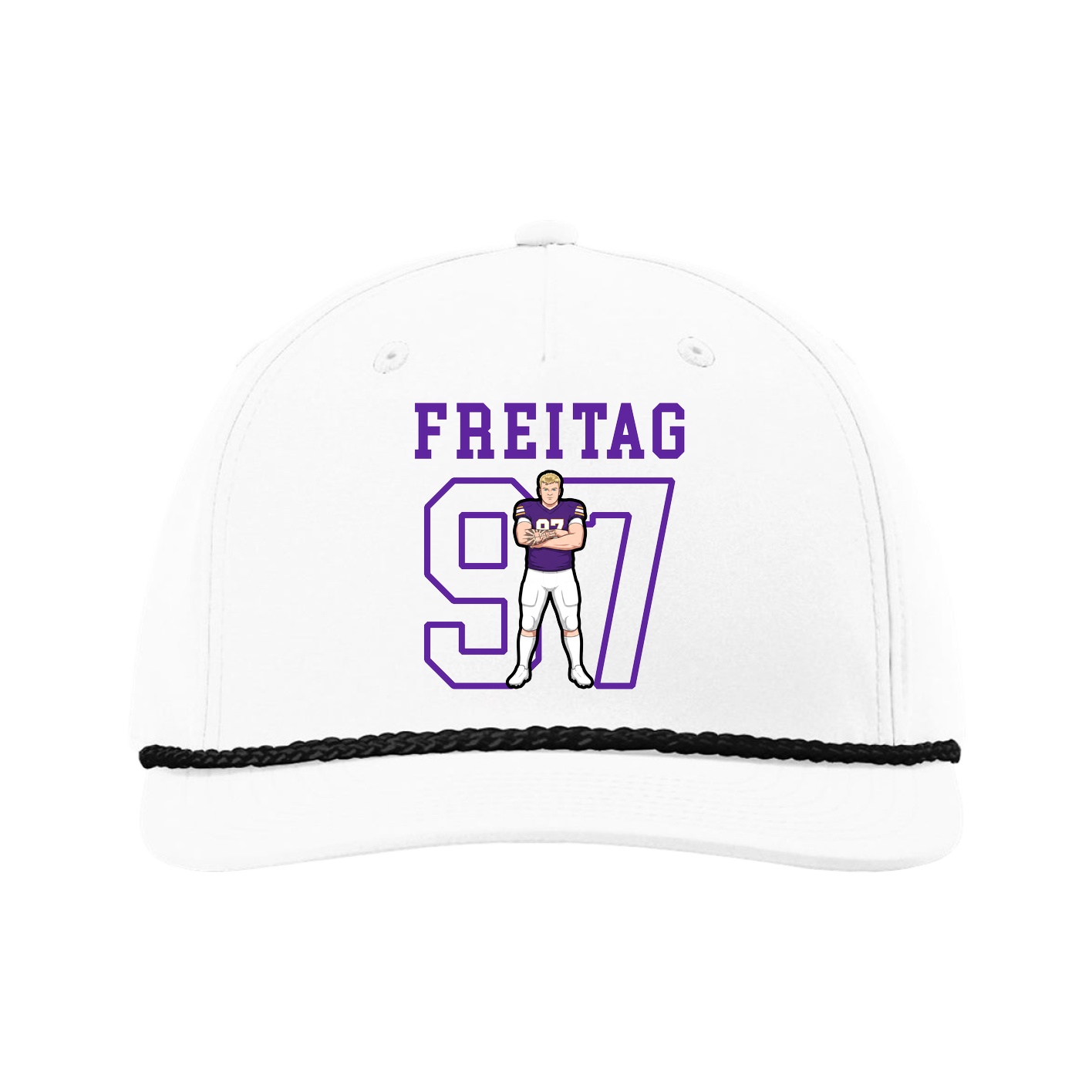 Five-Panel Classic Rope Cap — Shirsey in White