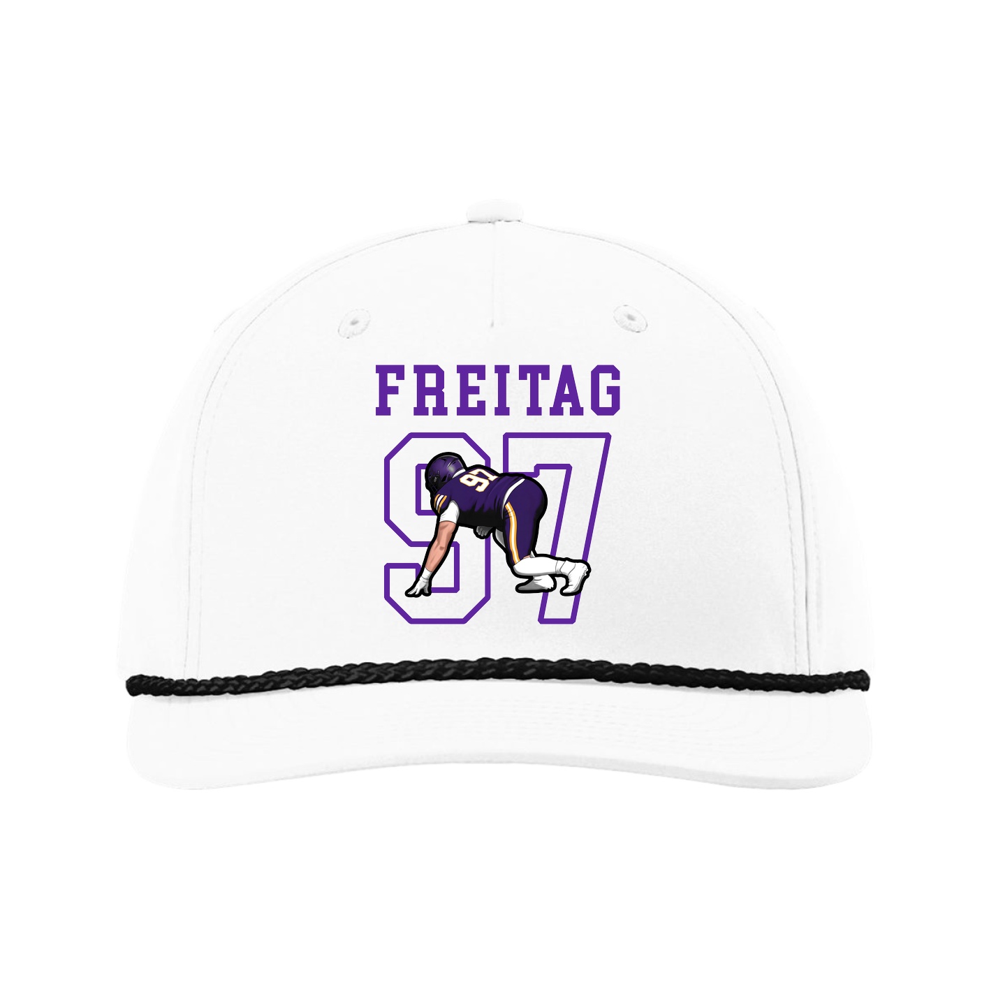 Five-Panel Classic Rope Cap — Shirsey in White
