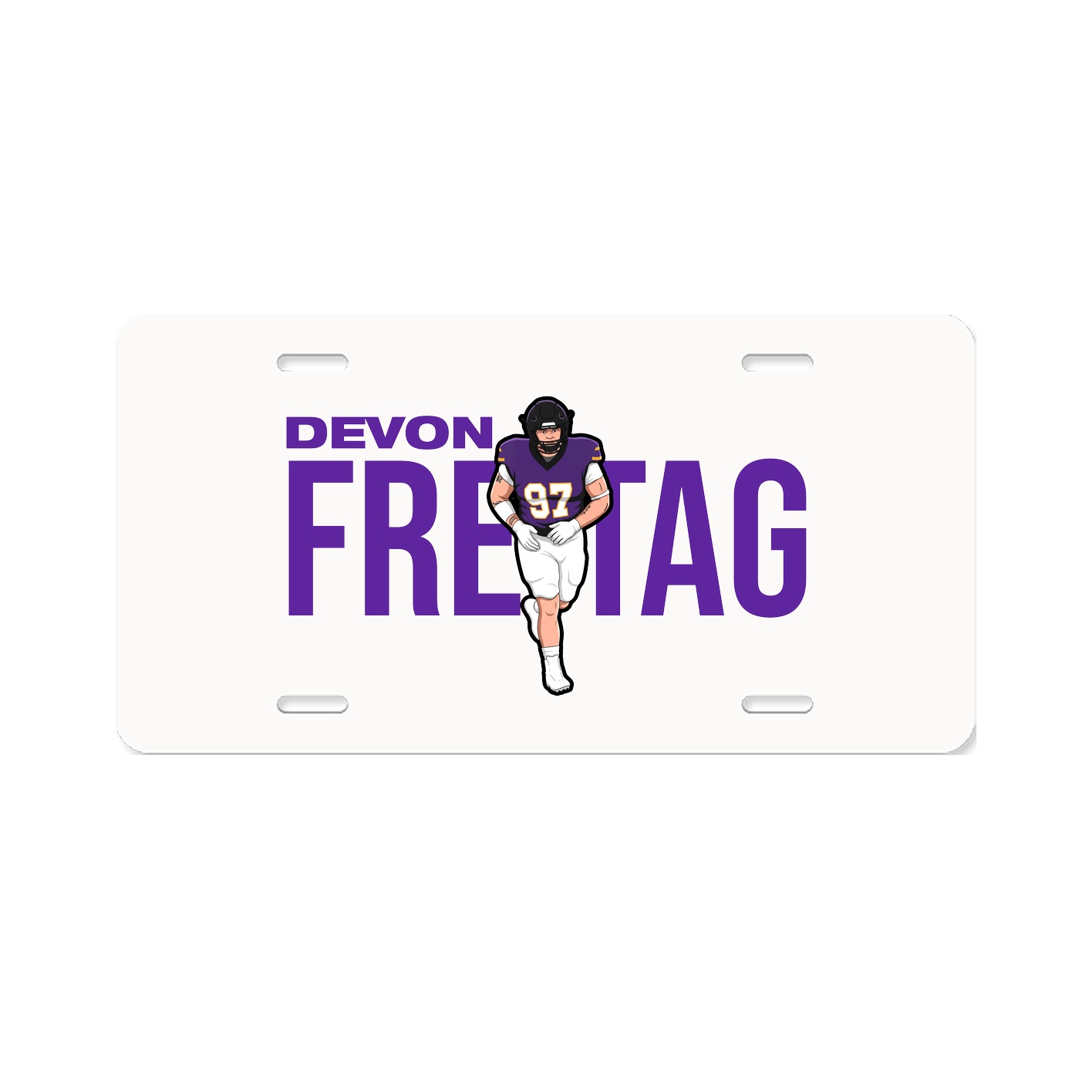 License Plate — Player Name in Classic