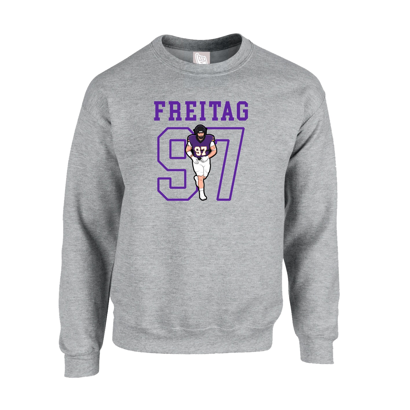 Fleece Crew — Shirsey in Grey
