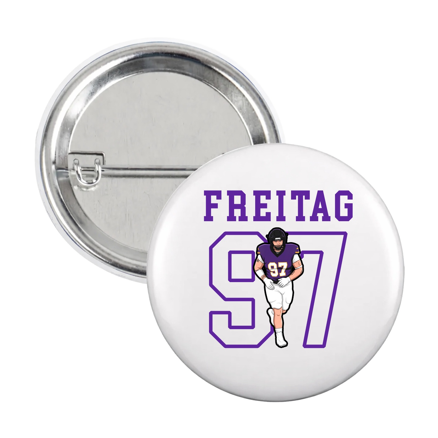 Game Day Button — Shirsey in White