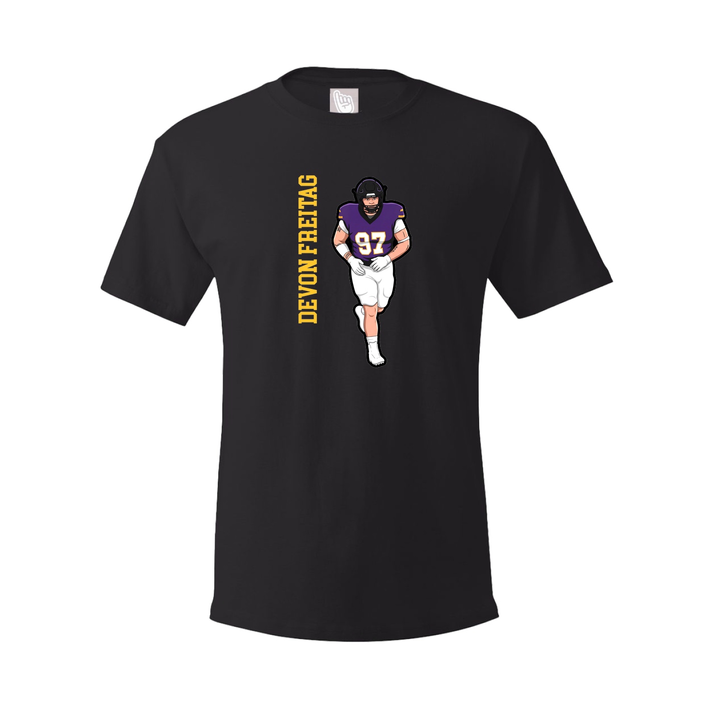 Tee — Name Vertical in Black