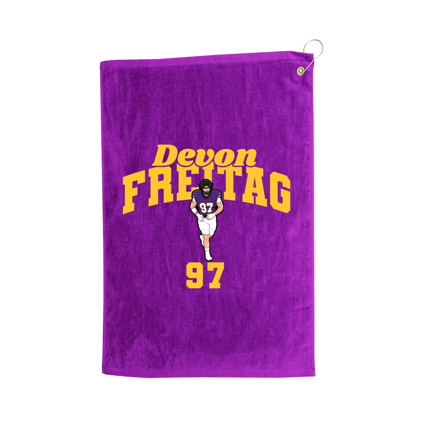 Golf Towel — Signature Arch in Purple