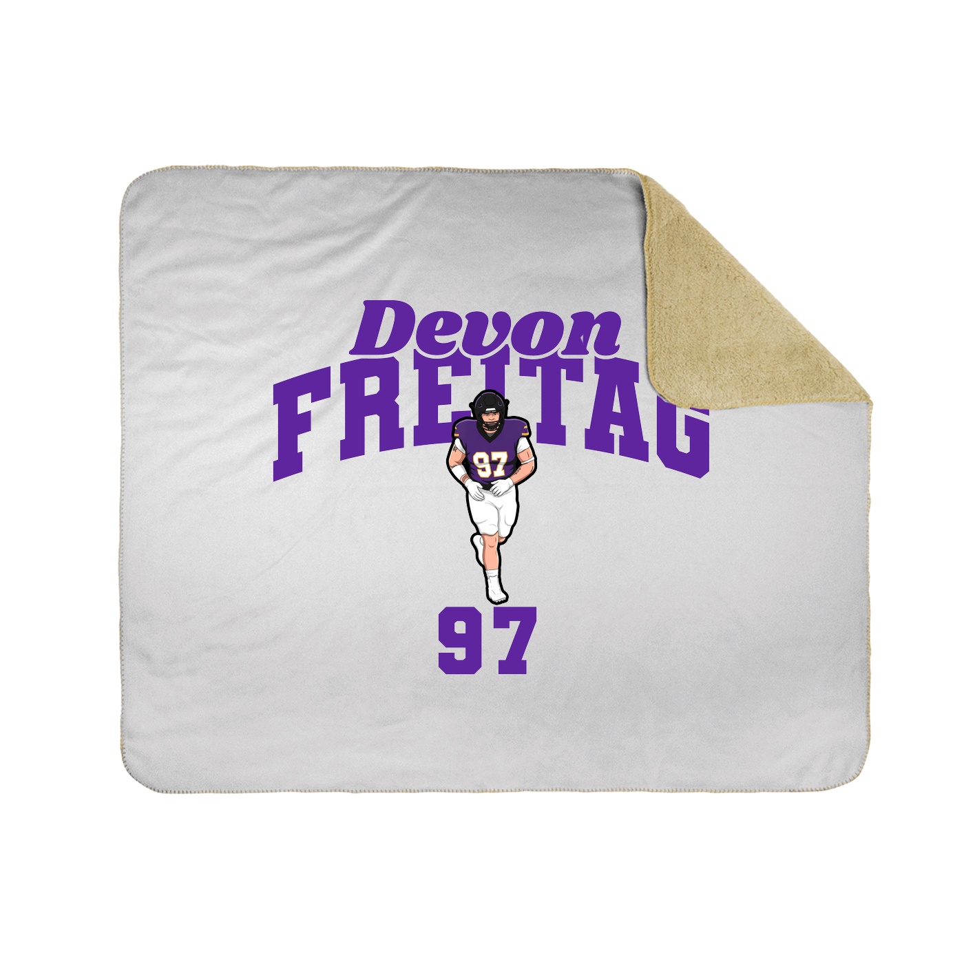 Throw Blanket — Signature Arch in White