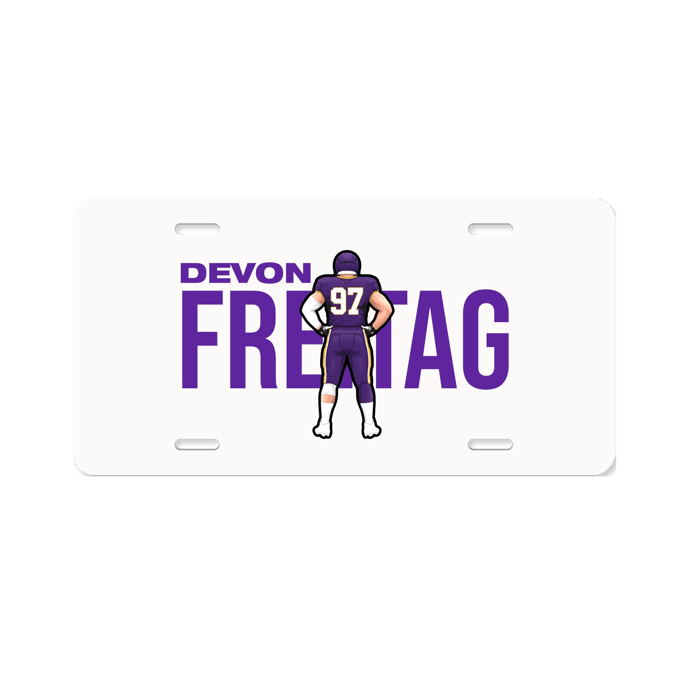 License Plate — Player Name in Classic
