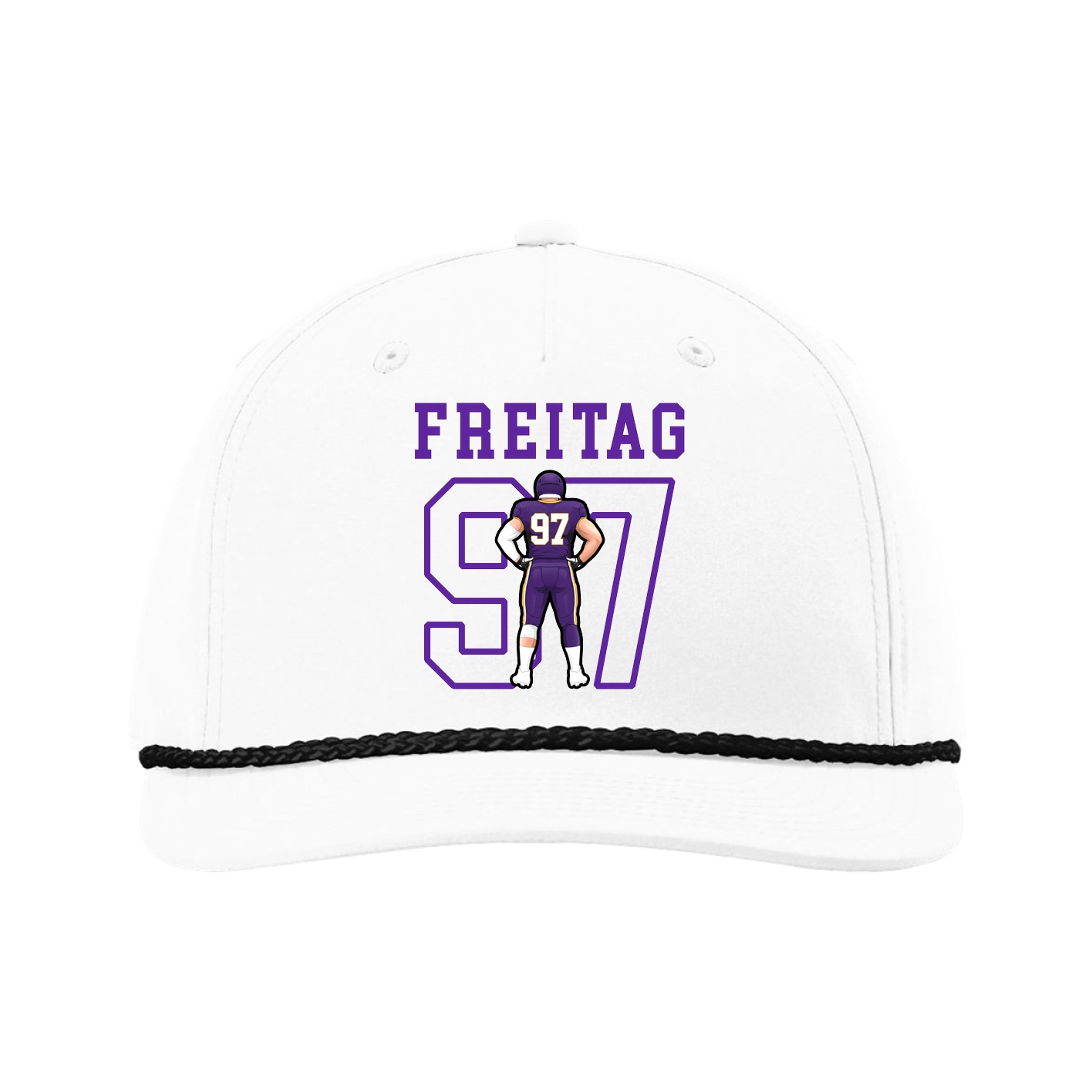 Five-Panel Classic Rope Cap — Shirsey in White