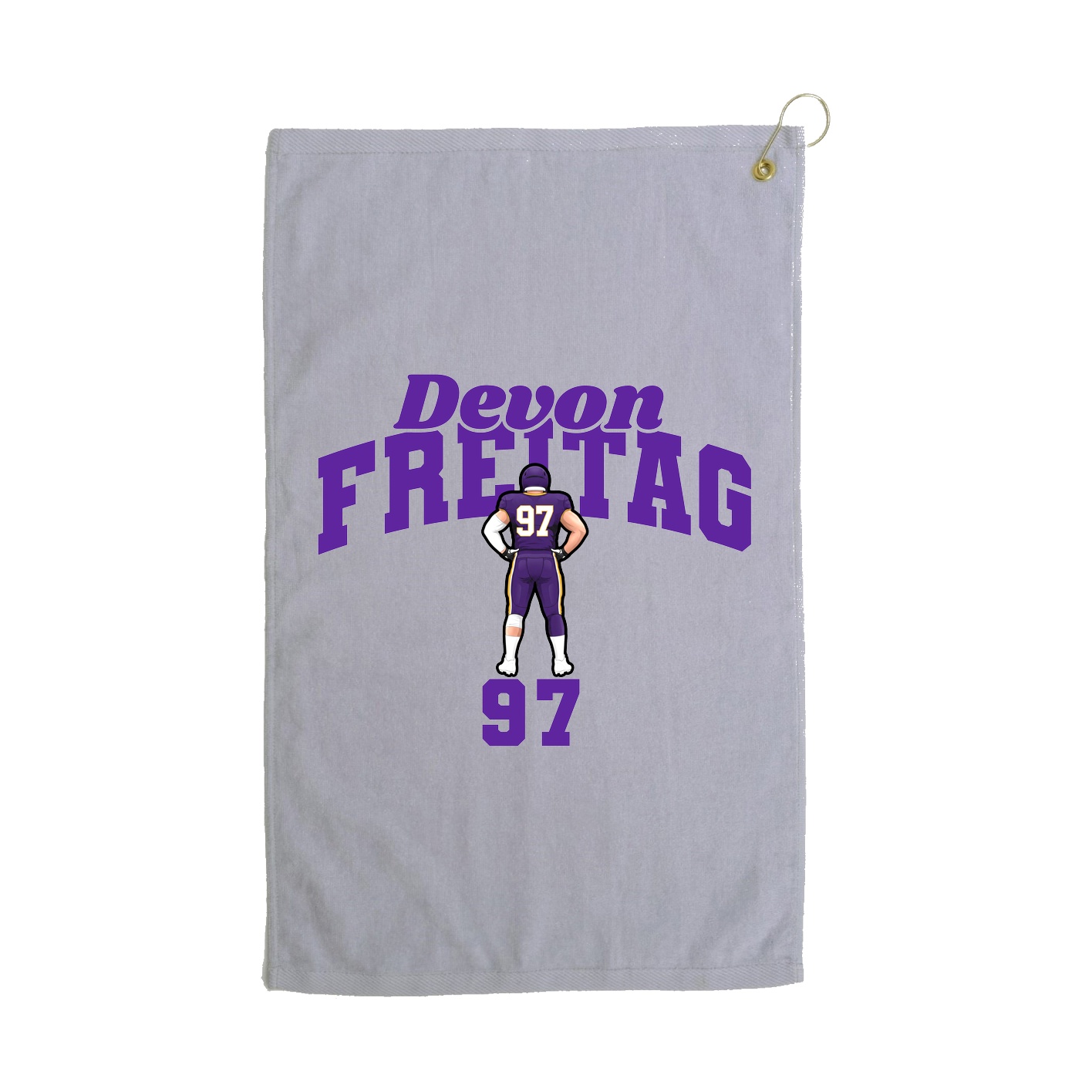 Golf Towel — Signature Arch in Grey