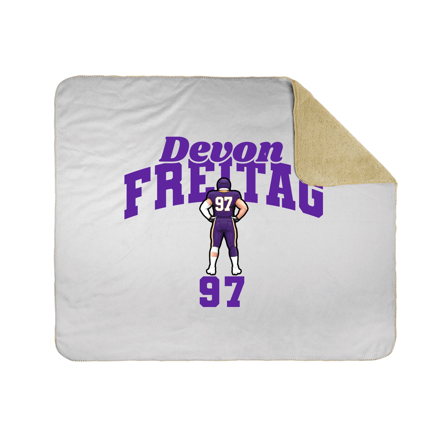 Throw Blanket — Signature Arch in White