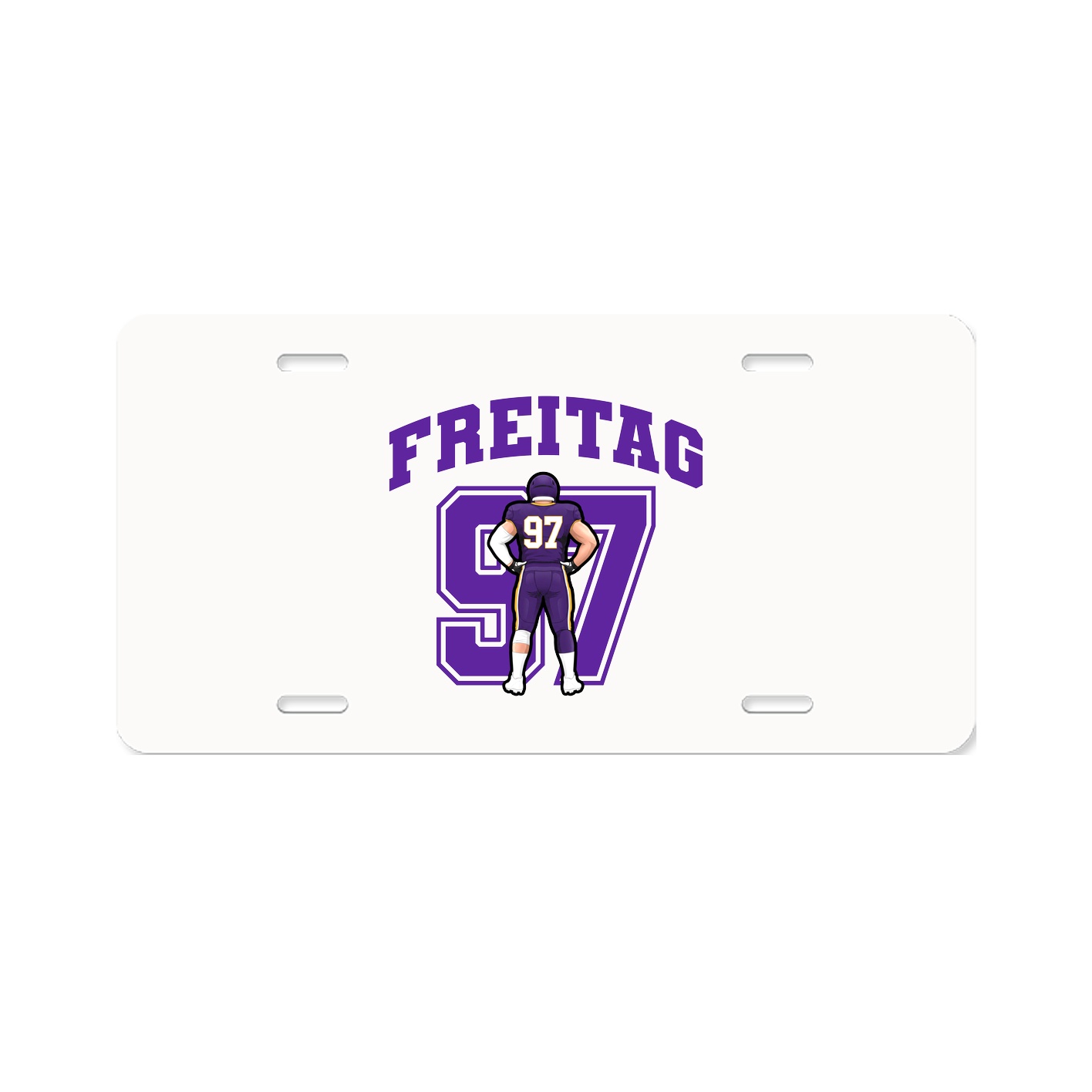 License Plate — Number in Classic