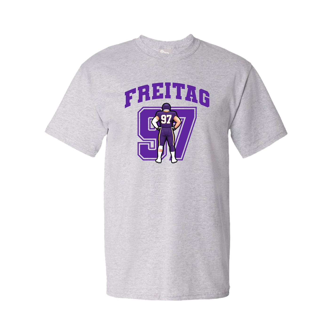 Youth Tee — Number in Grey
