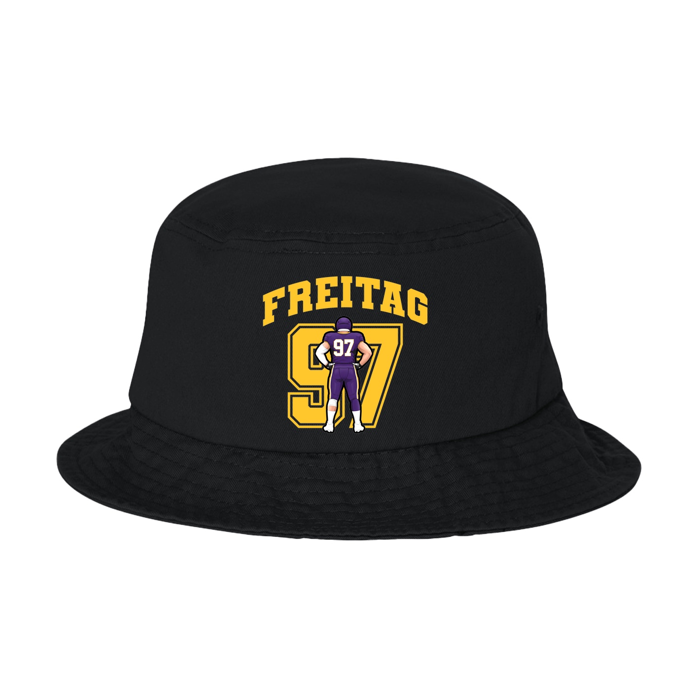 Bucket Cap — Number in Black