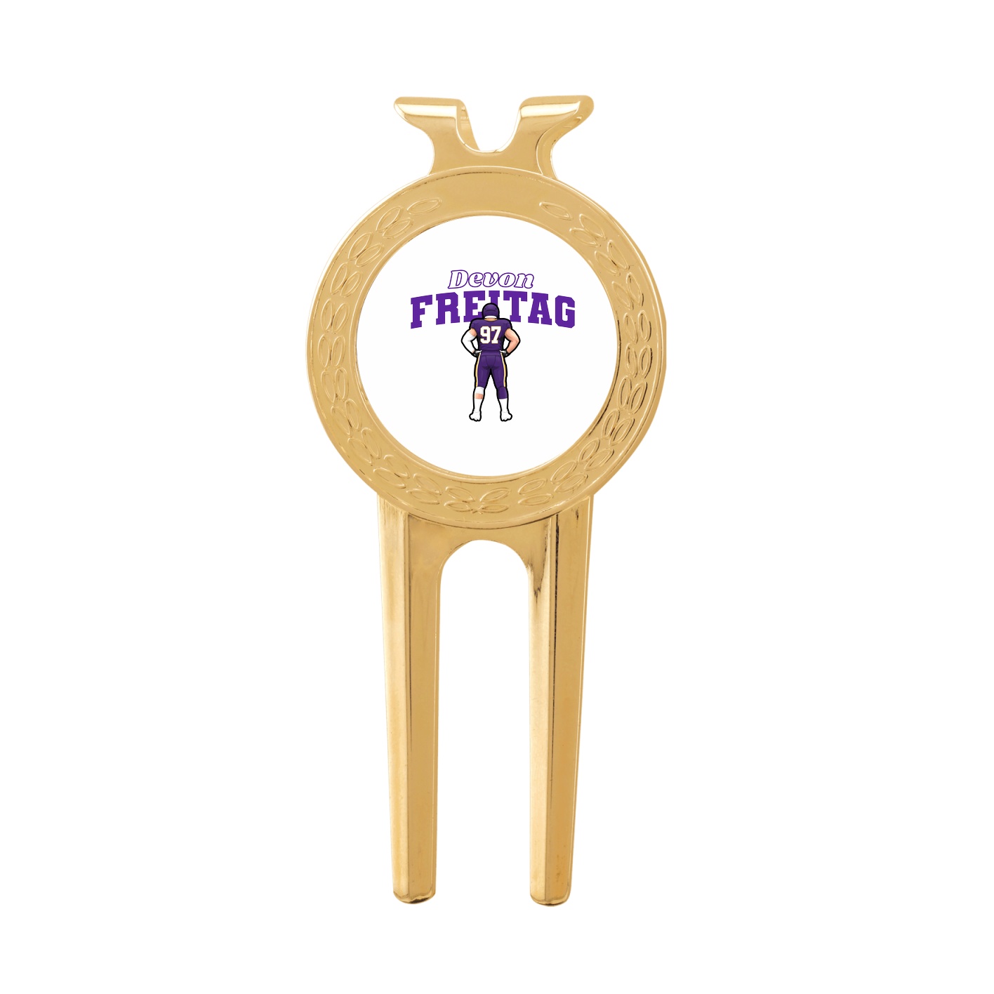 Divot Tool with Ball Marker — Name Arch in Classic