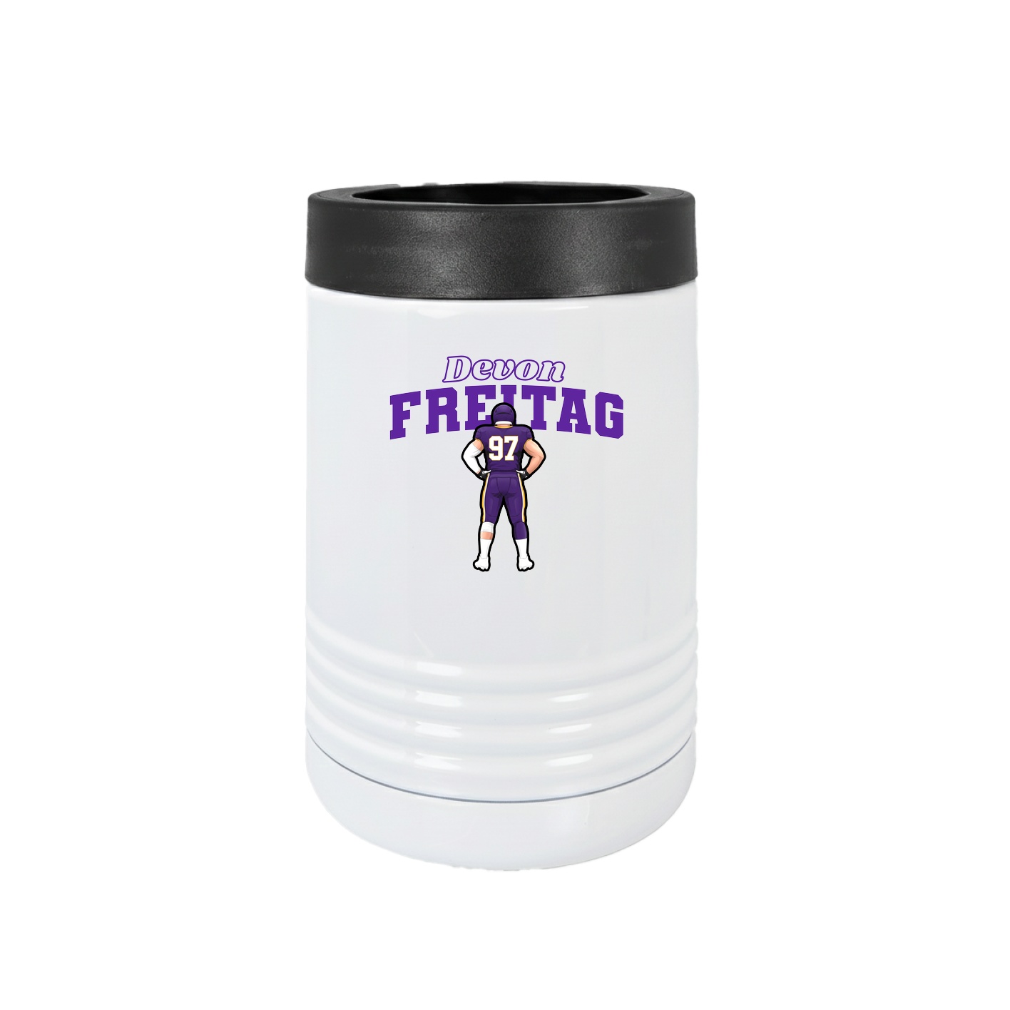 Beverage Holder — Name Arch in White