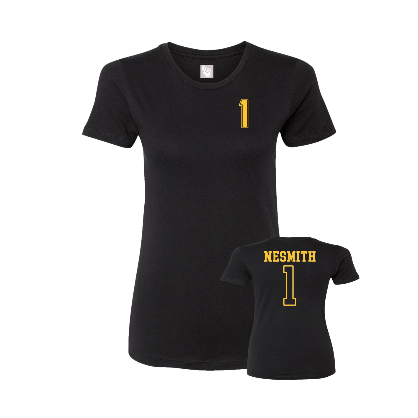 Womens Tee — Chest Back in Black