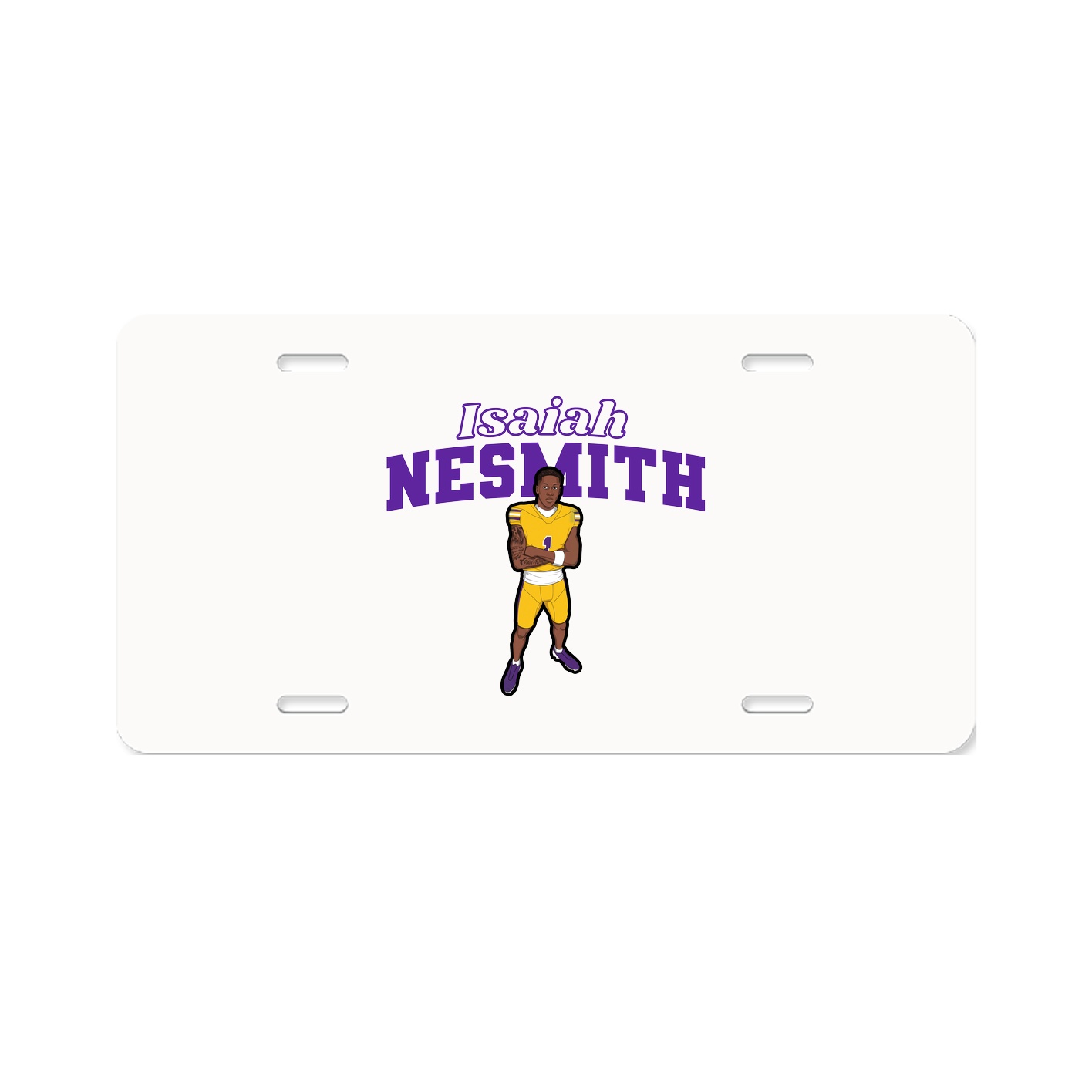 License Plate — Name Arch in Classic