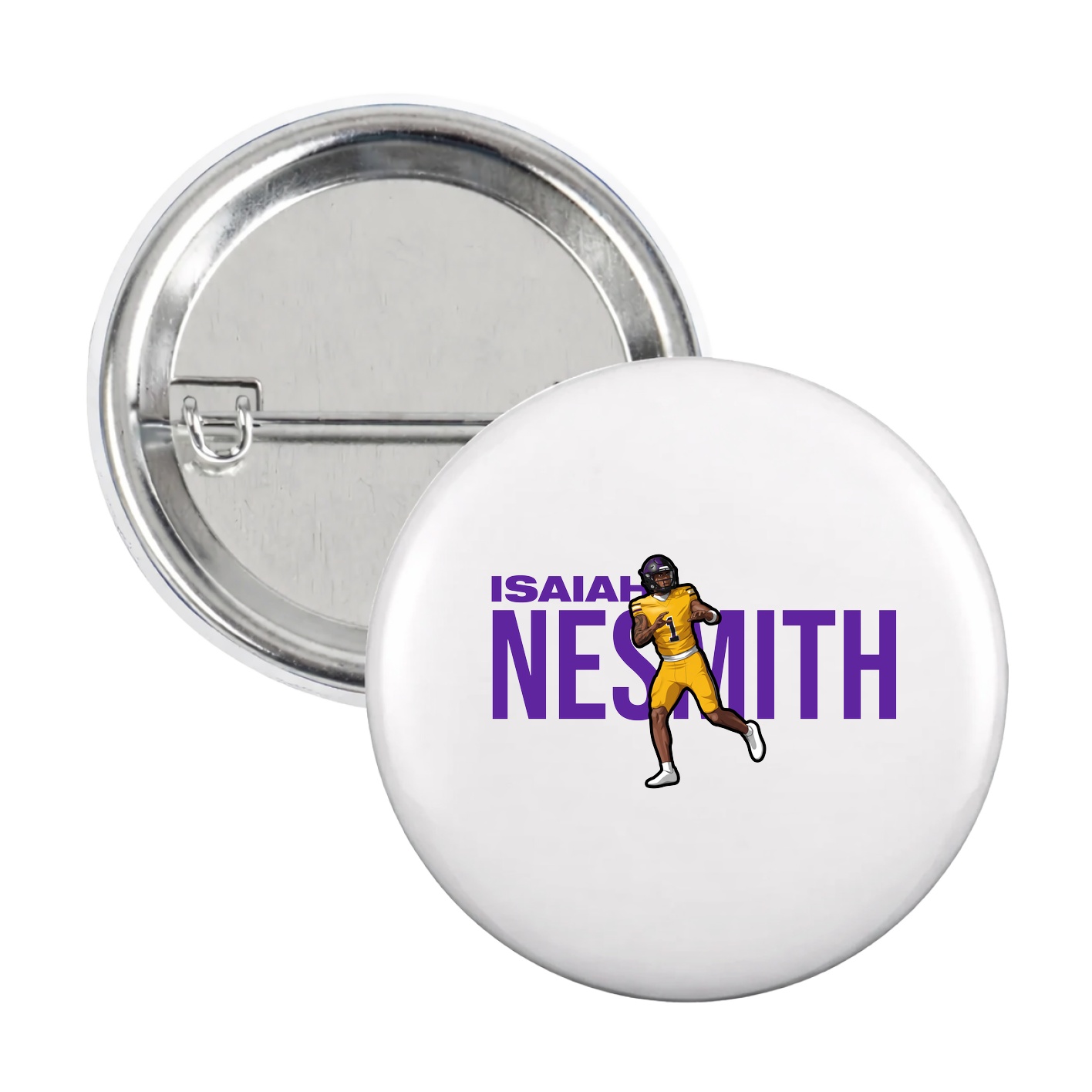 Game Day Button — Player Name in White