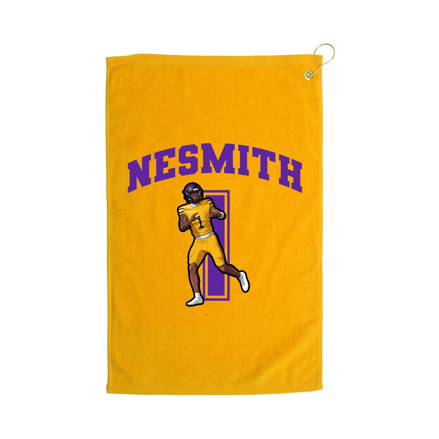 Golf Towel — Number in Gold