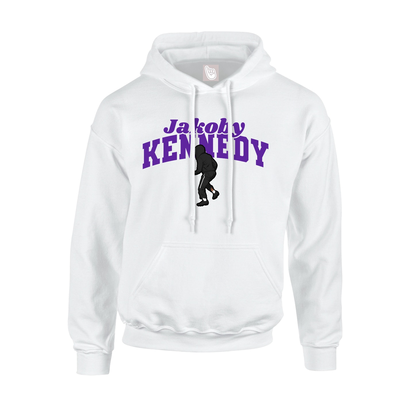 Hoodie — Signature Arch in White