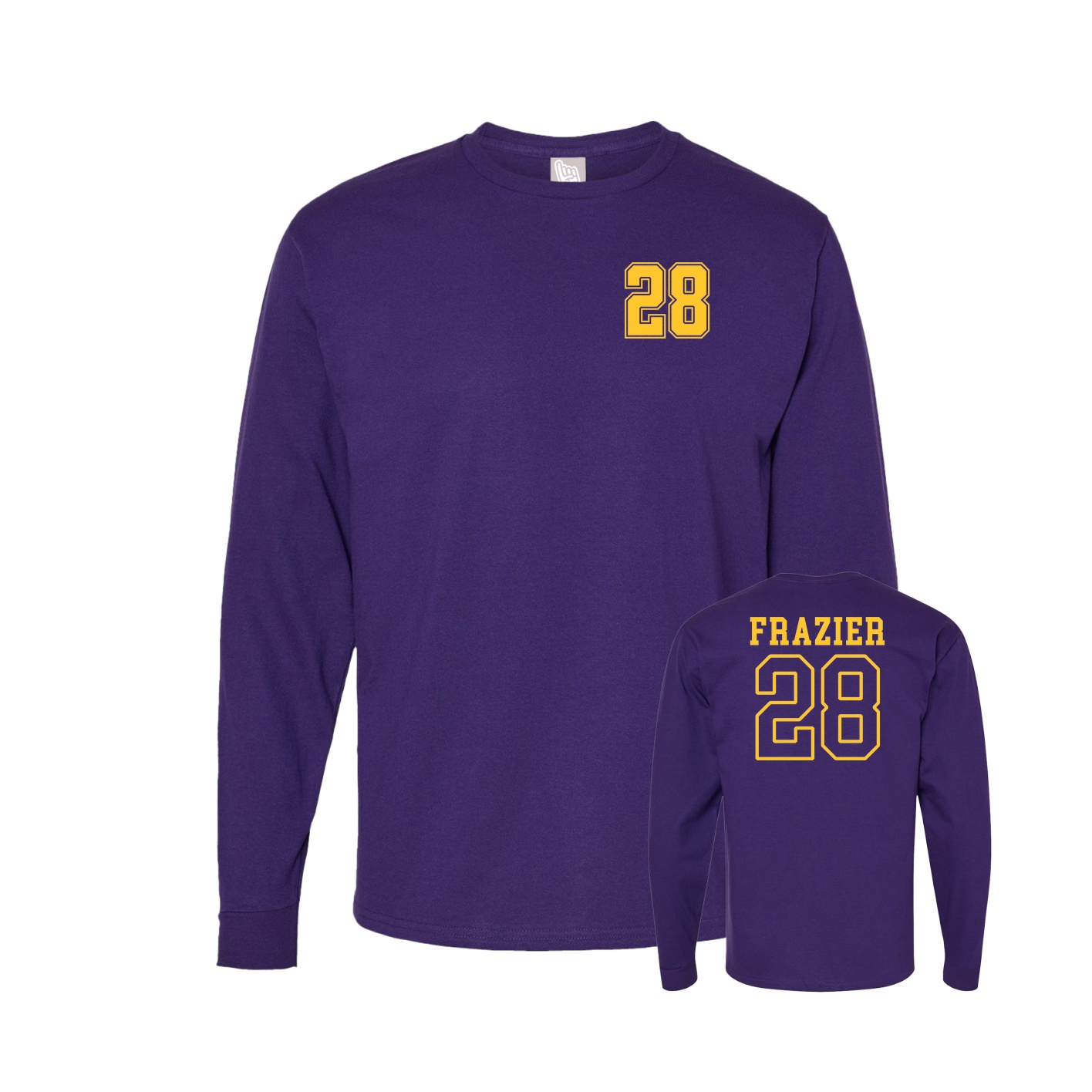 Long Sleeve Tee — Chest Back in Purple