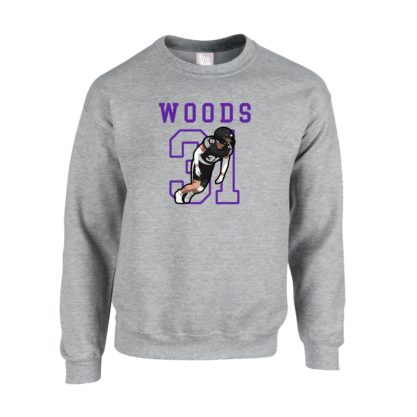 Fleece Crew — Shirsey in Grey