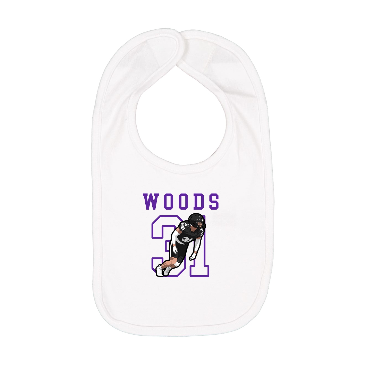 Infant Bib — Shirsey in White