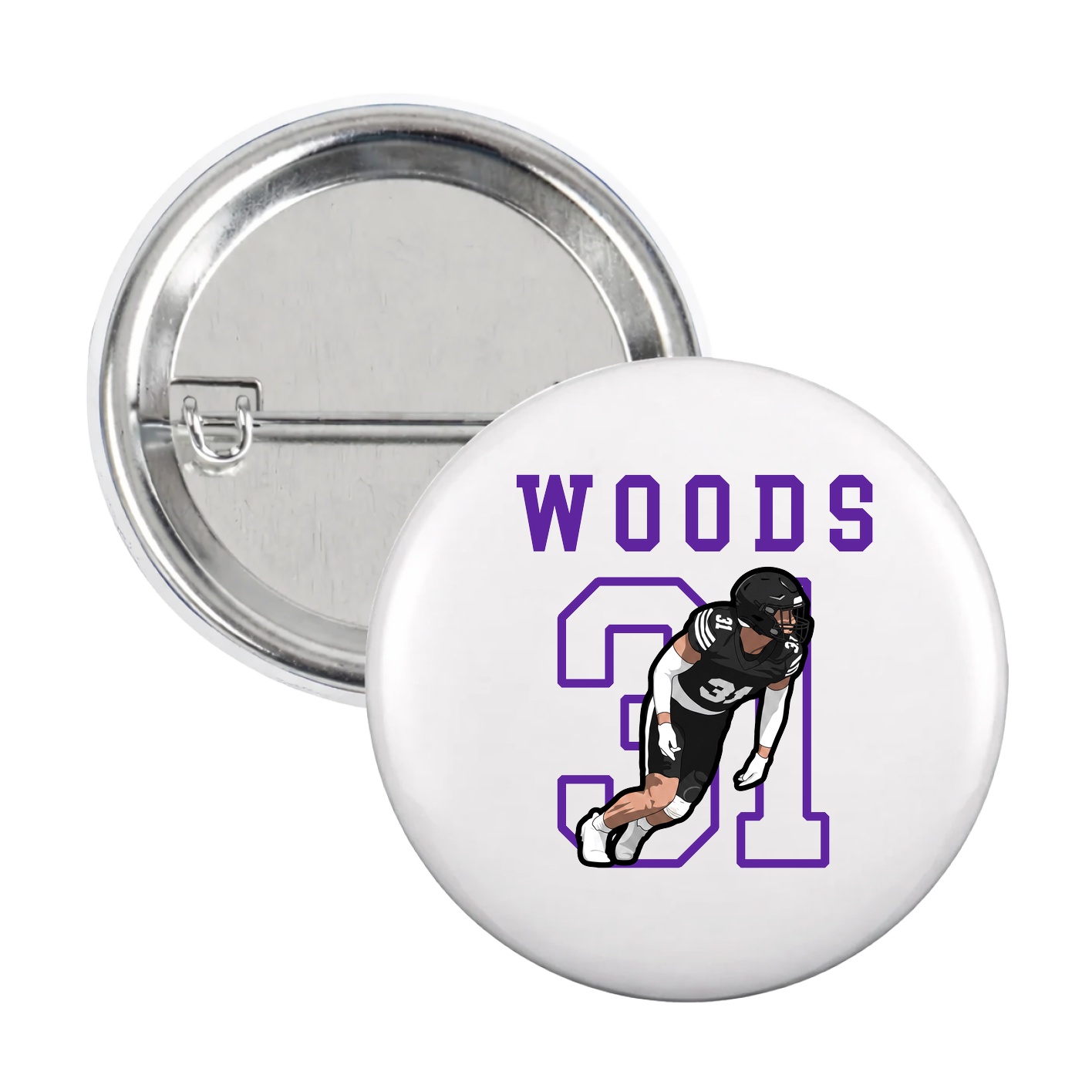Game Day Button — Shirsey in White