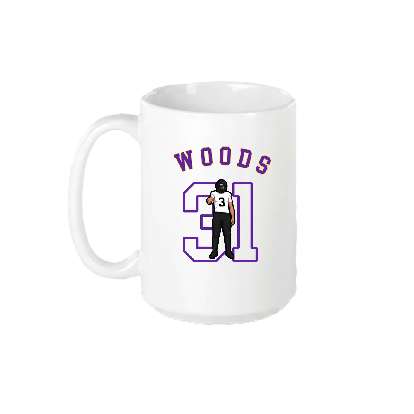 15oz Coffee Mug — Shirsey Arch in White