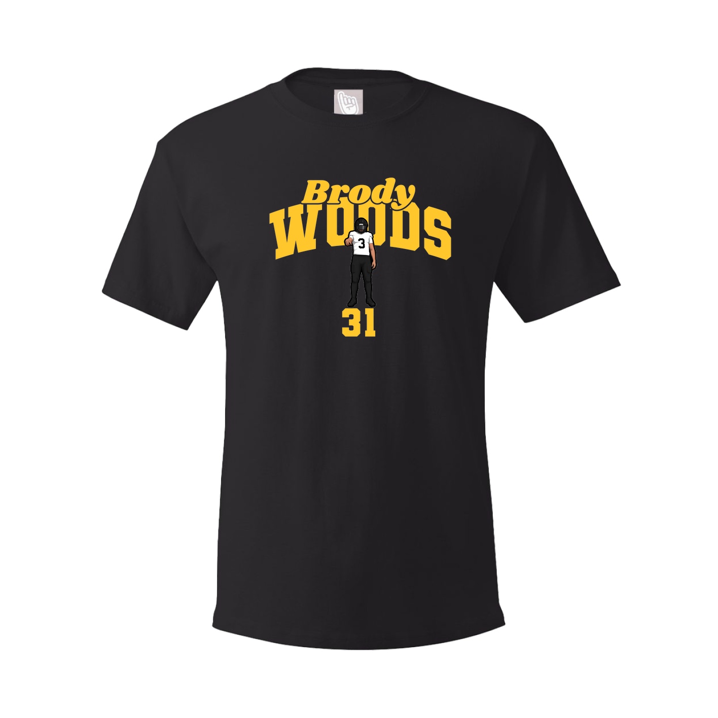 Youth Tee — Signature Arch in Black